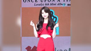 Korean Pop Music: Lovelyz - Kei in her Red Radiance