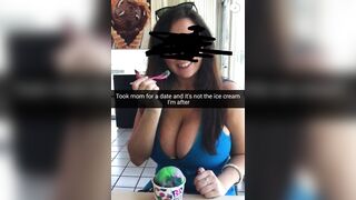 Ice cream date with big titty mom - Mom Son