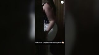 Mommy Son Snapchat: Large butt mommy can't live without attention