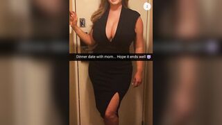 Mommy Son Snapchat: Date with large titty mom