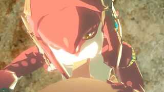Monster Gal: Mipha blowing and riding link, full version in comments