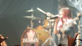 Motion Tracked Boobs: Braless jumping from this Delain concert.