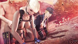 Cassie Cage & Sonya Blade, Doggy Style