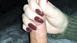 Gentle Cock Tease With Nails