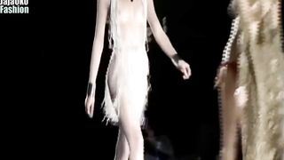 Nice hat on the runway - Naked On Stage