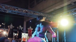 Stripper onstage at Erotica 2017