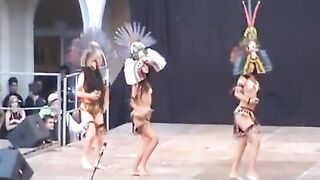 Incan folk dancing