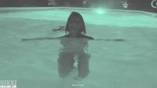Nikki Sims - Midnight Pool Sexy Talk - Nikki Sims