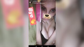 purposeful nip slip on Instagram - Yus Lopez