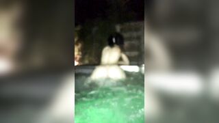 Karly Baker naked in hot tub