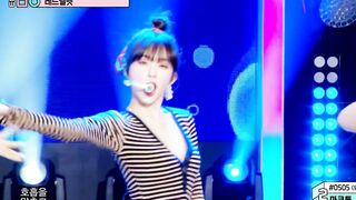 Korean Pop Music: Red Velvet - Irene's top accidentally unbuttoned