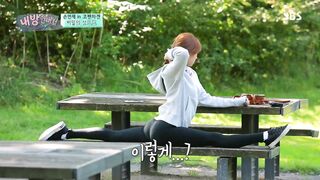 Korean Pop Music: Rhythmic Gymnast Son Yeon Jae stretching