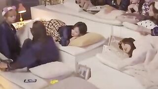 tWICE - Sana moans after Jeongyeon laying on top of her