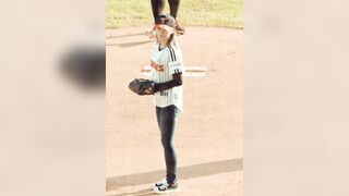 tWICE Jeongyeon throwing first pitch