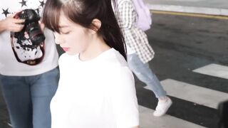 Korean Pop Music: Red Velvet - Irene's Sizable Rack in a White T-Shirt