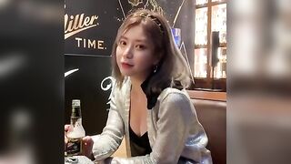 Ex-Brave Girls Hyeran - flirty hot date, drinking beer and spilling cleavage - K-pop