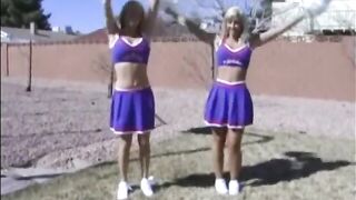 Cheerleaders Krissy Lynn & Jessica Lynn Shares A Big Cock
