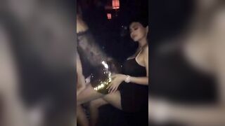 Kylie Jenner: Kendall gives Kylie a lap dance