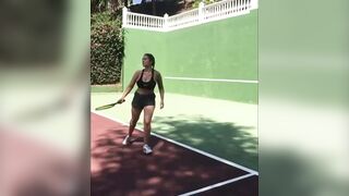 Leila Lowfire: Leila playing tennis