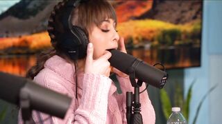 Slutty Gestures: Riley Reid deepthroats large ebony mic