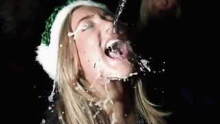 Slutty Gestures: champagne facial