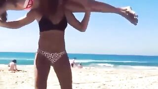 Pretty Honeys at the Beach: Here's a sexy way to stay in shape on the beach