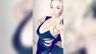 Lindsey Pelas: Cleavage and Underboob All In One Costume