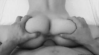 Pussy Lips that Grip the Cock: Ebony and White