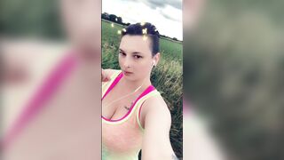 My Snapchat members got to see all the fun I got up to on my run today... - Lost Lil Kitty