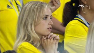 Female Hands: Random Swedish soccer fan