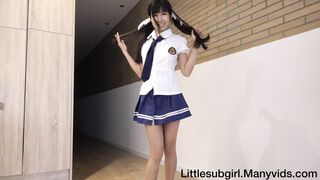 Jap Schoolgirl gets Deepthroat and Spitroast - 4K