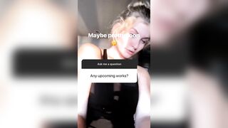 Instagram story question: "Any upcoming work?" - Mia Melano
