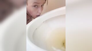 resh out of the shower, my hair is still dripping and I'm already licking a used toilet like a filthy pig. - Misogyny Fetish
